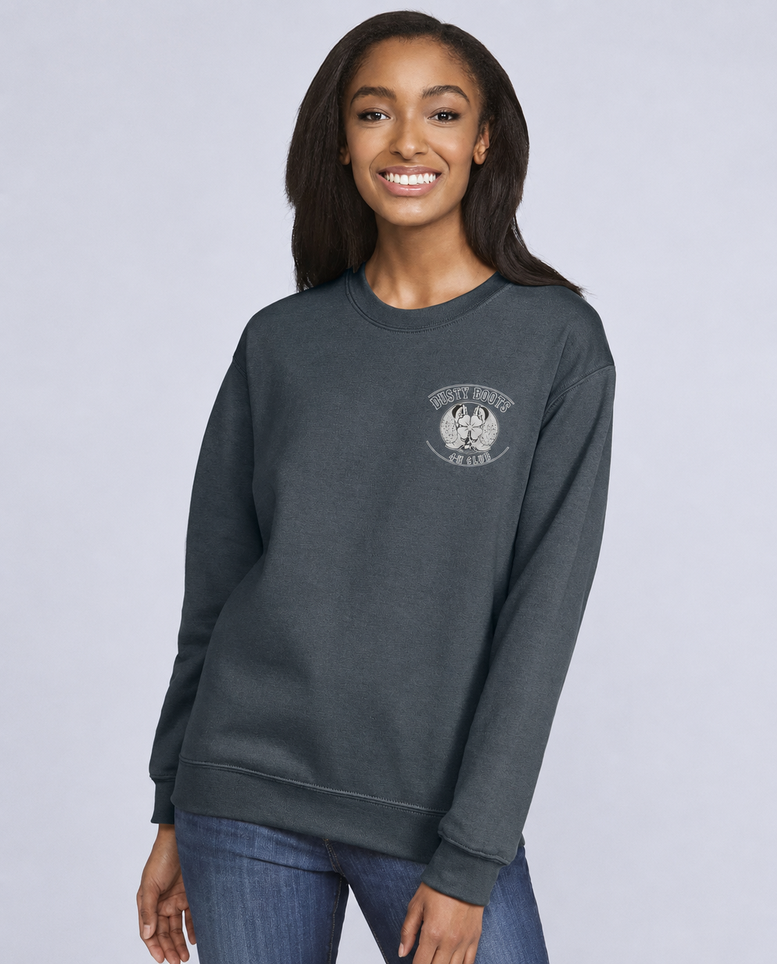 Dusty Boots 4H crewneck Pocket logo and Back Logo 2026