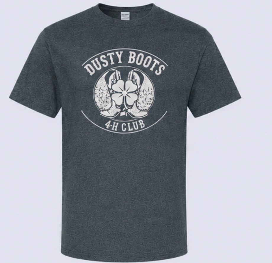 Dusty Boots 4H T-Shirt Front and Back Logo 2026