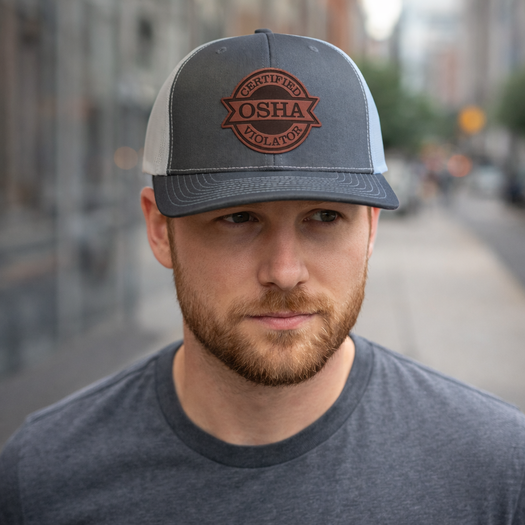 OSHA Violator Leather Patch Hat – Richardson 112